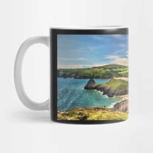 View Over Three Cliffs Bay South Wales Mug